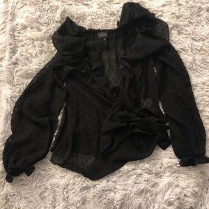 Beautiful wrap blouse from Revolve